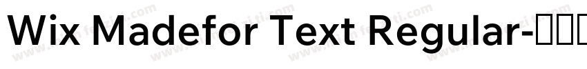 Wix Madefor Text Regular字体转换